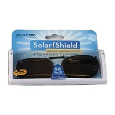 Foster Grant Solar Shield 52 Rec2 Polarized Clip-on Sunglasses Boxed Brown