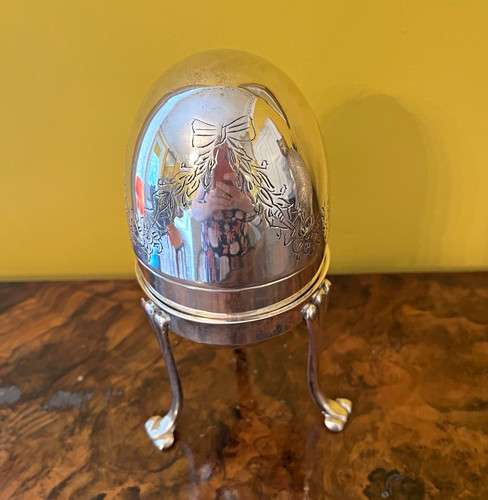 Jordan silver plate egg - silver,