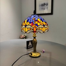 Tiffany style table - table, lamp