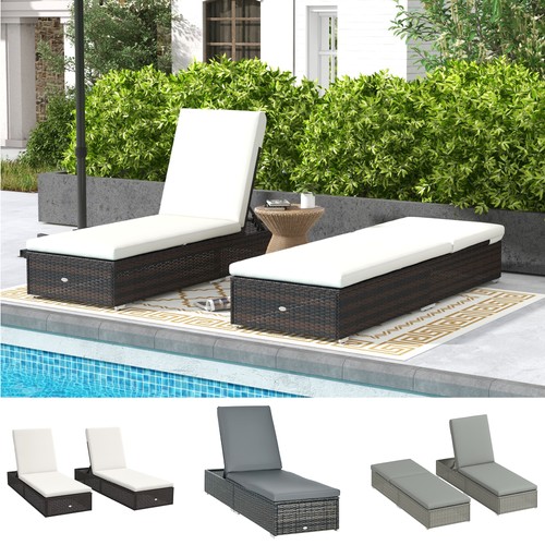 Garden rattan recliner - garden,