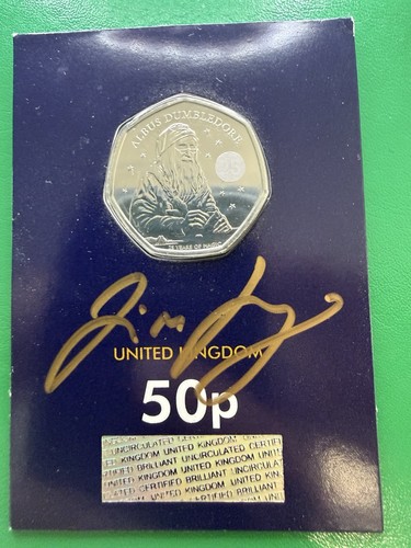 2023 dumbledore 50p signed - 50p, by