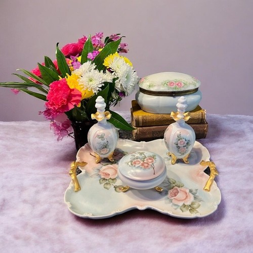 Hand painted porcelain vanity - hand,