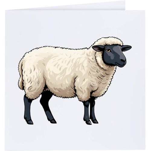 Suffolk sheep greeting - 'suffolk,