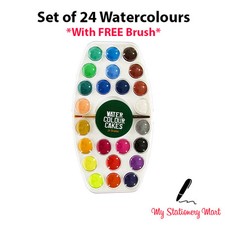 24 x WATERCOLOUR PAINTS SET