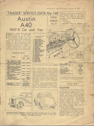Austin a40 car van 1947 - austin,