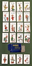 Gibbs Playing Cards Happy Families Set 36 Cards Very Good