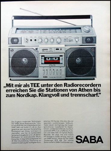 Saba radio recorder - radio, 426