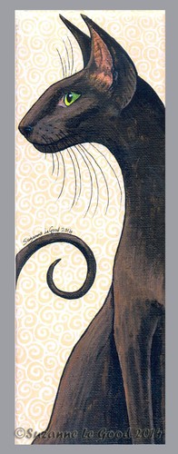 Oriental cat art - oriental, print