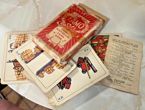 Vintage 1930 famo - card, game