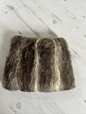 Vintage 1950's/ 60's Fur Hand Muff / Hand Warmer with inside pocket VGC