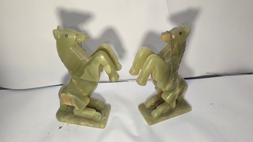 Pair onyx horses - onyx,