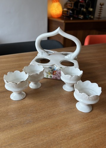 Vintage porcelain egg - egg, cup