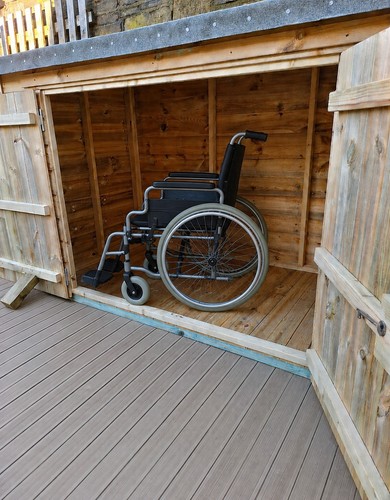 Wheelchair shed 6ft - shed, 3ft