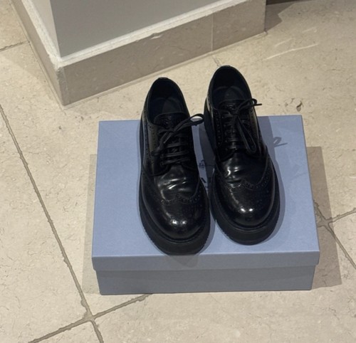 Prada black platform - prada, lace