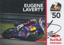 Eugene Laverty Hand Signed Promo Card BSB Autograph Superbikes