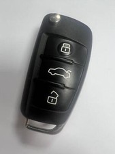 GENUINE AUDI 3 BUTTON REMOTE FLIP KEY FOB A1 Q2 ETC TESTED 81A 837 220