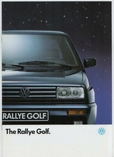 Volkswagen Golf Rallye G60 Mk2 1989-1990 UK Market Sales Brochure