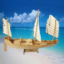 1:148 Wooden Boat Assembled
