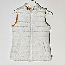 Gap Kids White Padded  Zip UP  Gilet - Size L 10-1 1 Years