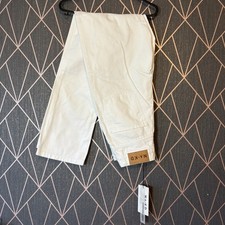 White Side Slit Denim Jeans EU