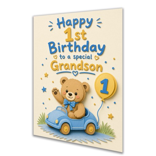 1st birthday card for - 1st,