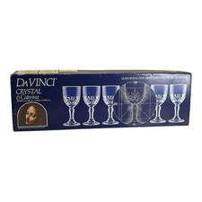 Da Vinci Crystal Caterina Sherry Glasses Box Of 6 Lead Crystal 24% Original Box
