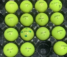 15 Yellow Titleist Prov1 &