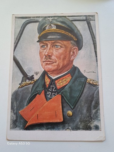 Postcard german ww2 - german, panzer
