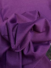 4 METRES GOOD QUALITY DOUBLE KNIT JERSEY PONTE ROMA PLAIN DRESS FABRIC PURPLE