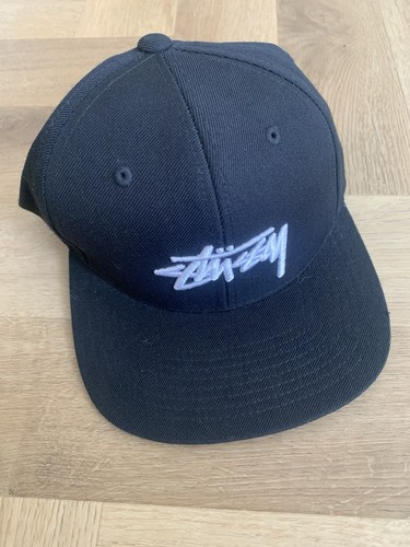 Stussy black snapback - black, snapback,