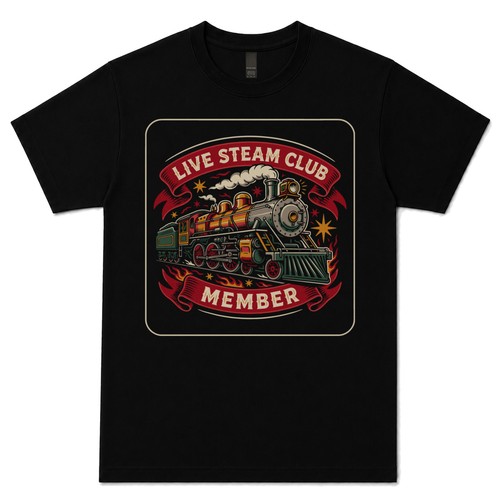 Live steam club member shirt - club, t-shirt