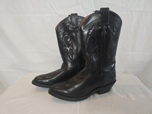 Double black leather cowboy - double,