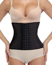 Size 6-24 Corset Steel Boned Corset Womens Underbust Waist Trainer Stain Corsets
