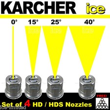 KARCHER Professional Pressure Washer Power Nozzle Spray Jets  0° 15° 25° 40° Set