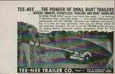1954 Print Ad Tee-Nee Small Boat Trailers Made in Youngstown,OH