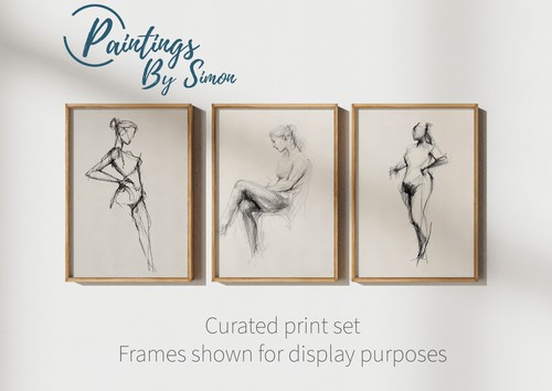 Minimalist female figure art - female,