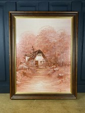 Vintage Oil On Board By Tony Flanagan A BlueCoat Railing Artist From Liverpool