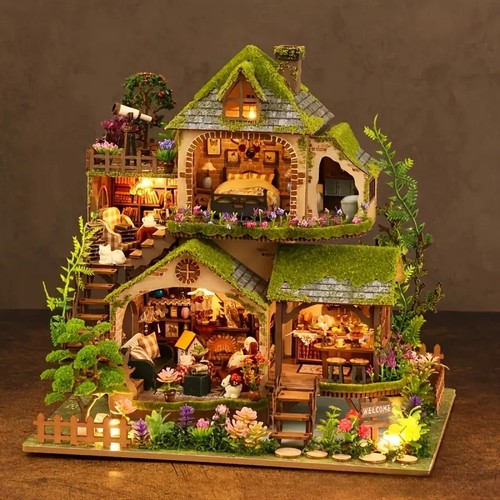 Book nook green forest - book,