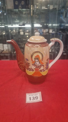 Oriental tea pot geisha - tea,