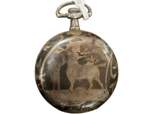 Vintage pocket watch silver - watch,