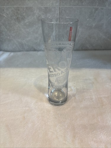 Peroni etched pint glass - etched,