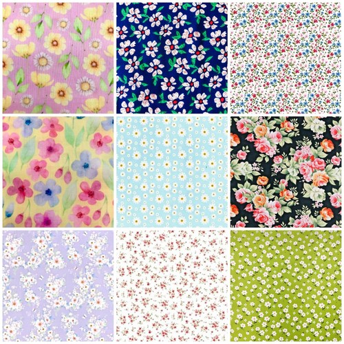 Printed poly cotton fabrics - printed,