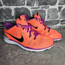 Nike Running Trainers Ladies Size UK 4 Free 5.0 TR Fit 5 Purple Orange Gym