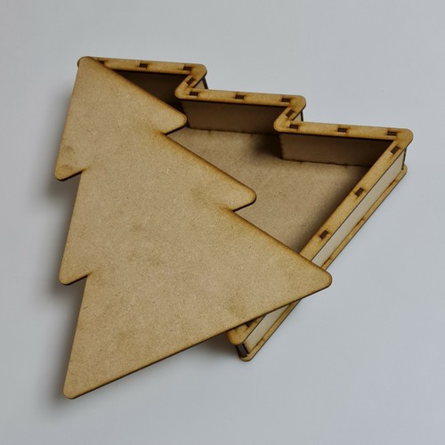 Wooden mdf christmas gift box - wooden,
