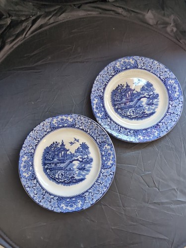 Blue white olde alton ware - 2,