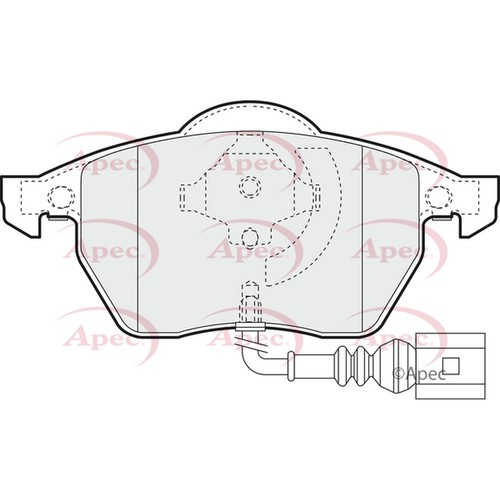 Brake pads set for - set, skoda