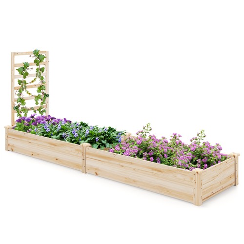 Elevated wooden garden - garden, planter