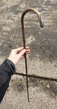 Antique Silver Top Walking Cane Stick 36in