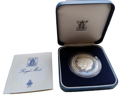 1981 silver proof - £5, coin