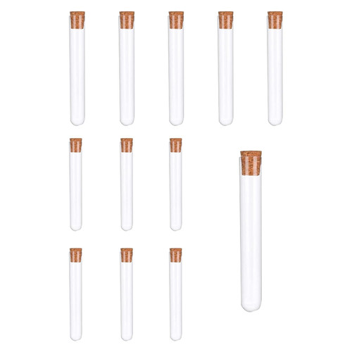 10pcs plastic test tubes clear - plastic,